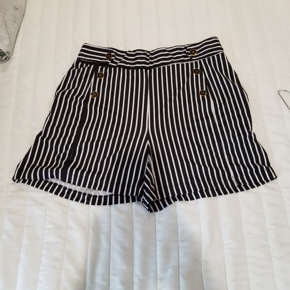 Pin Stripe Sailor Vintage Style Short